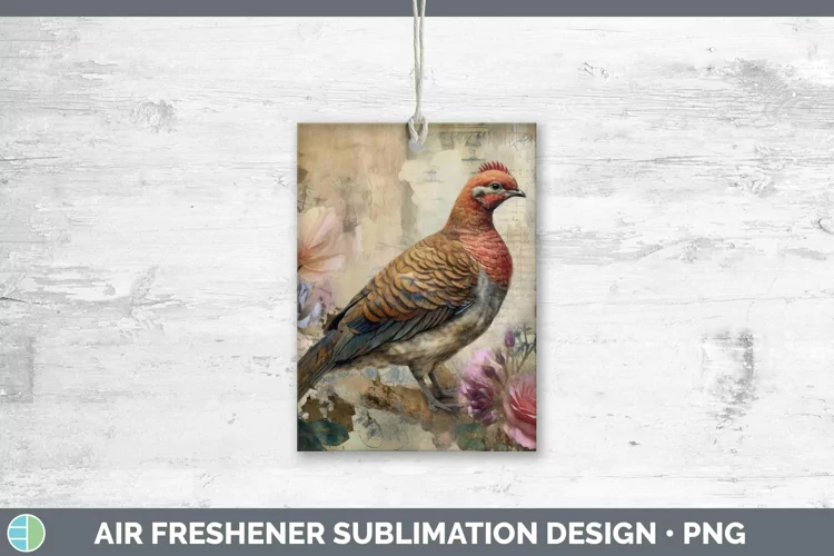 Woodland Animals Grouse Air Freshener Sublimation Car Freshe