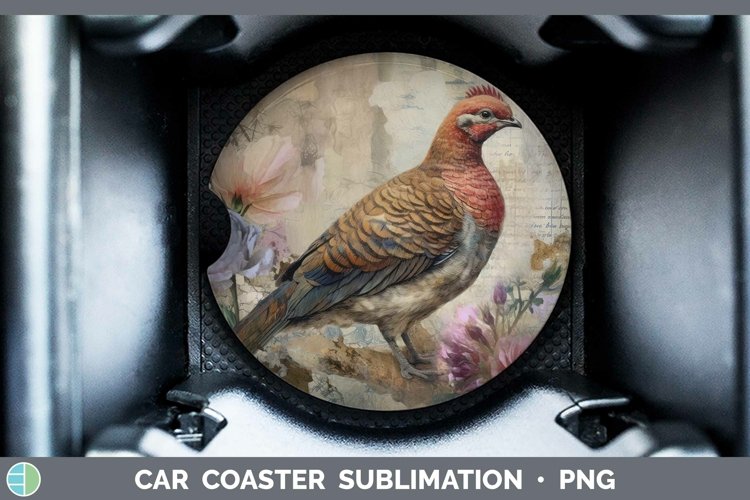 GorgeousWoodland Animals Car Coaster design.