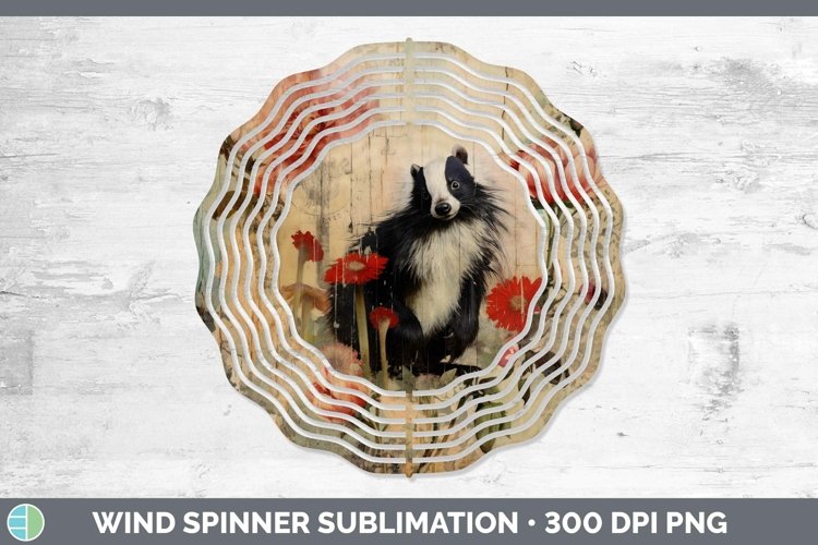 GorgeousWoodland Animals Wind Spinner design.