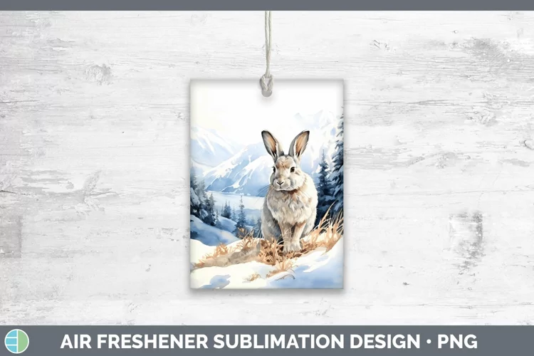 Woodland Animals Snowshoe Hare Air Freshener Sublimation Car