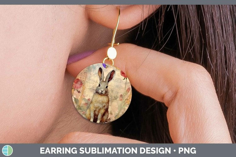 GorgeousWoodland Animals Round Earrings design.