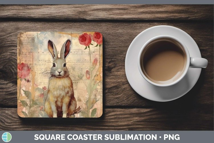 GorgeousWoodland Animals Square Coaster design.