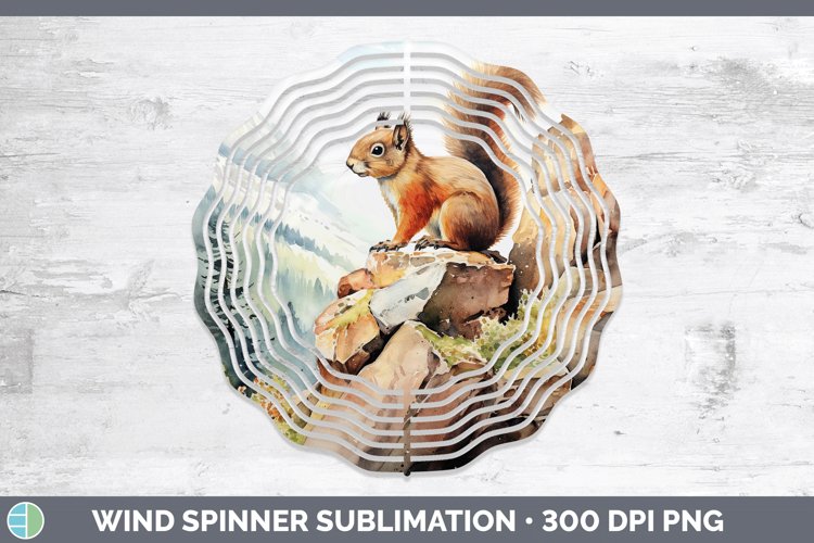 GorgeousWoodland Animals Wind Spinner design.