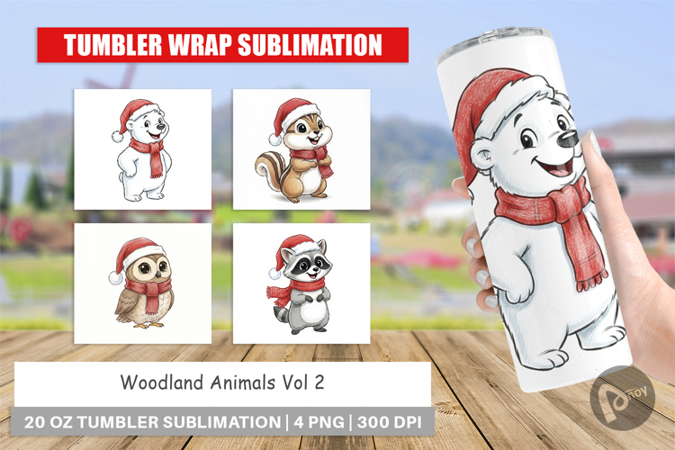 Woodland Animals Tumbler