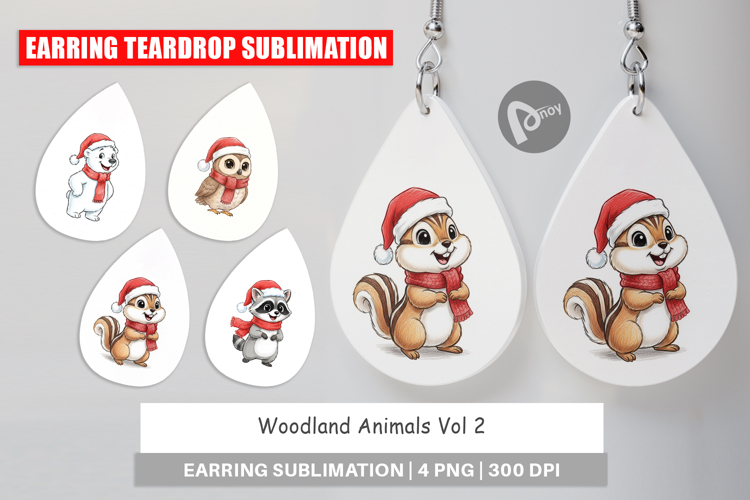 Woodland Animals Earring