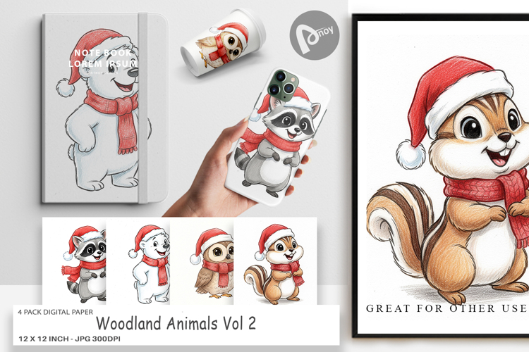 Christmas Paper Crafts Printable Image 12