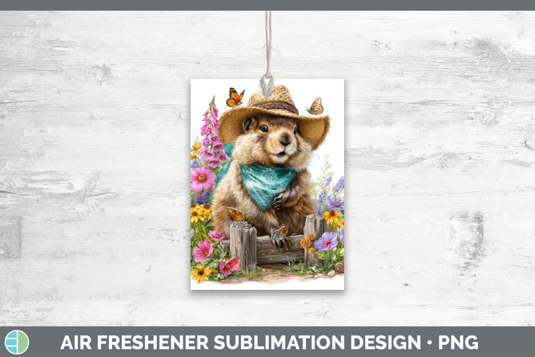 Beaver Air Freshener Woodland Bandana Summer Sublimation Car