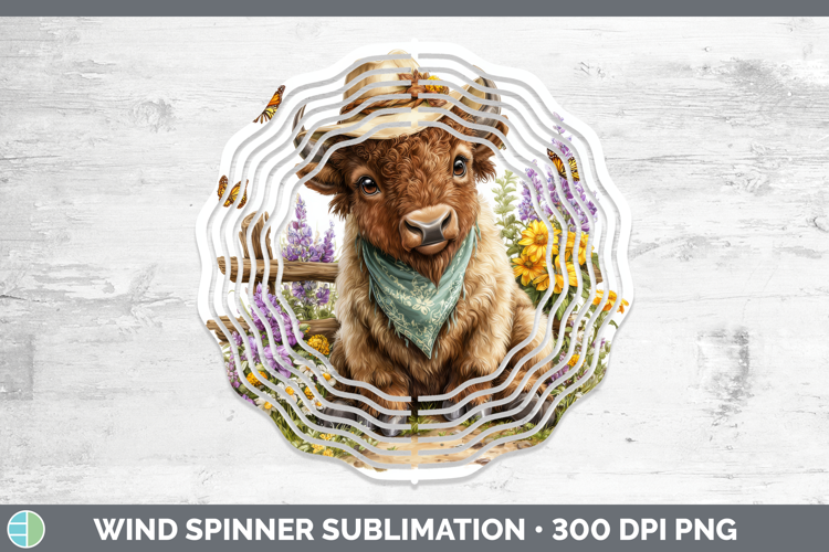 Bison Wind Spinner Woodland Bandana Summer Sublimation Spinn