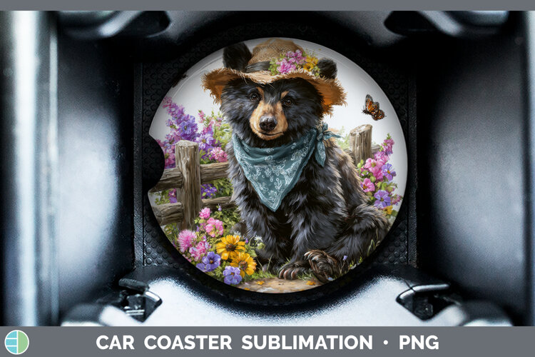 GorgeousWoodland Bandana Summer Car Coaster design.