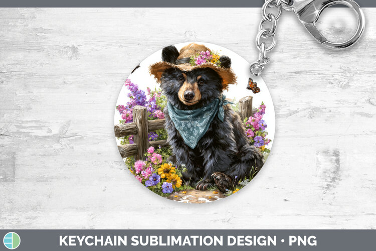GorgeousWoodland Bandana Summer Keychain design.