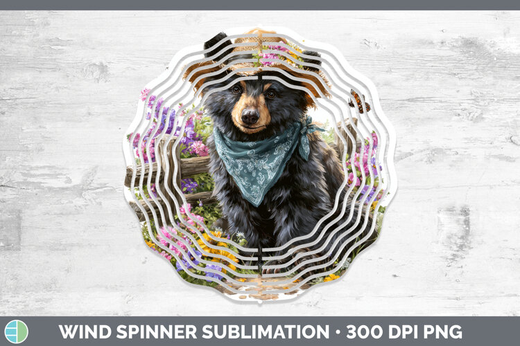 GorgeousWoodland Bandana Summer Wind Spinner design.
