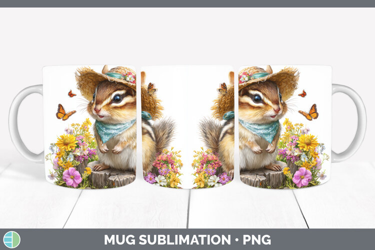 GorgeousWoodland Bandana Summer Mug Wrap design.