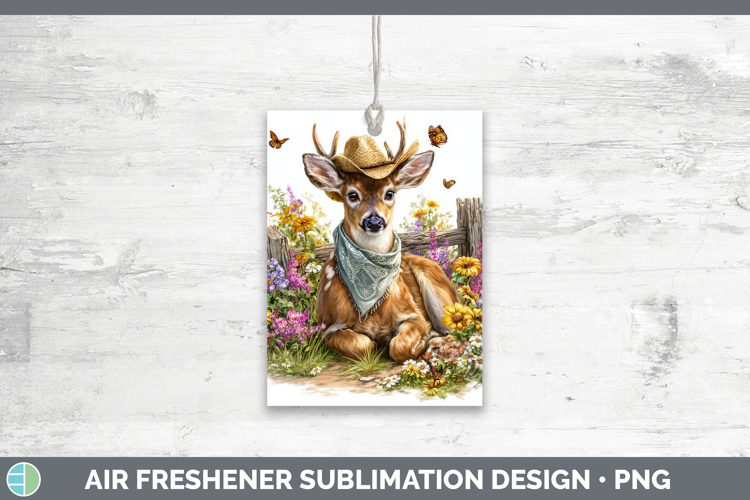 Deer Air Freshener Woodland Bandana Summer Sublimation Car F