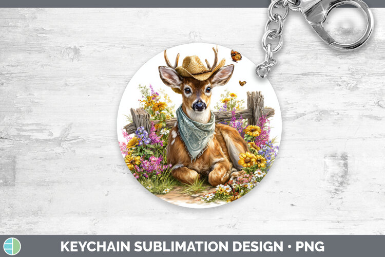 GorgeousWoodland Bandana Summer Keychain design.