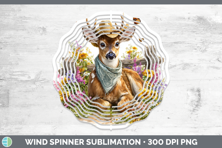 Deer Wind Spinner Woodland Bandana Summer Sublimation Spinne