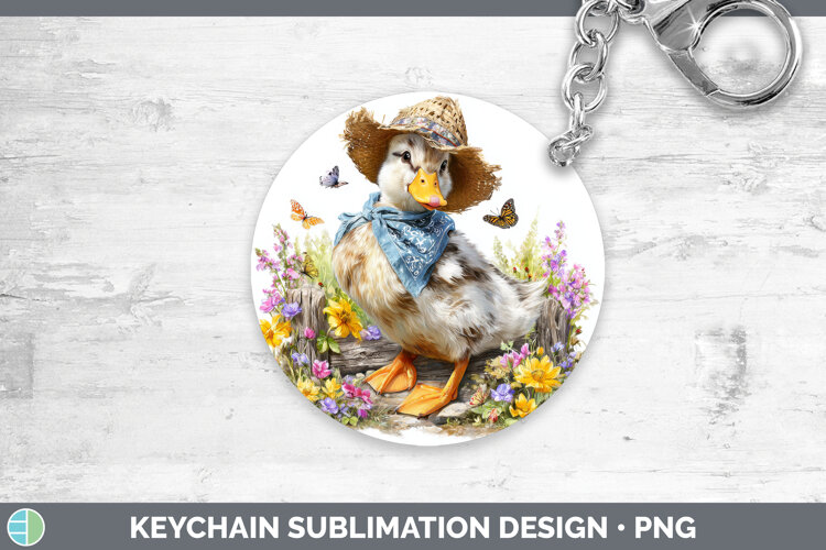 GorgeousWoodland Bandana Summer Keychain design.