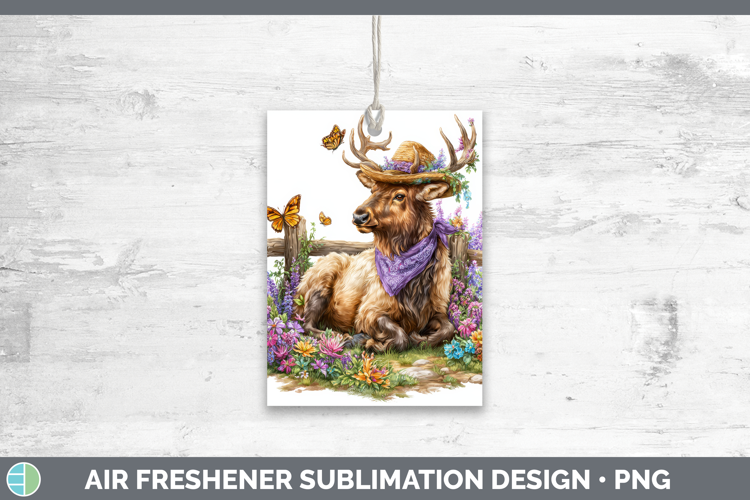 Elk Air Freshener Woodland Bandana Summer Sublimation Car Fr