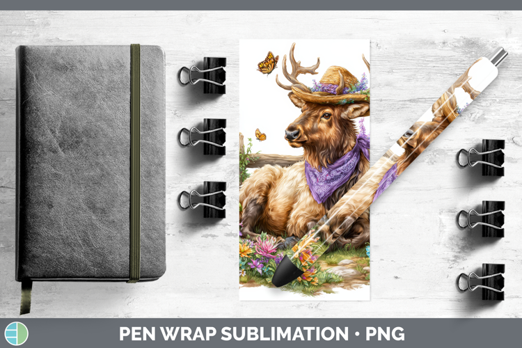 Elk Pen Wrap Woodland Bandana Summer Sublimation Pen Designs
