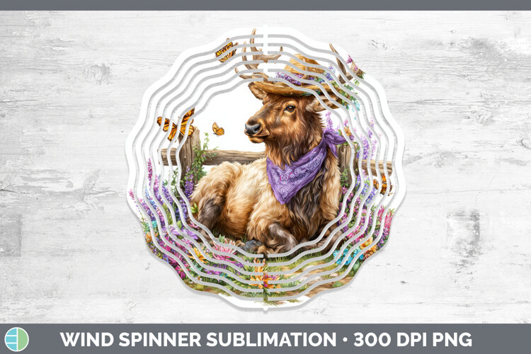 GorgeousWoodland Bandana Summer Wind Spinner design.