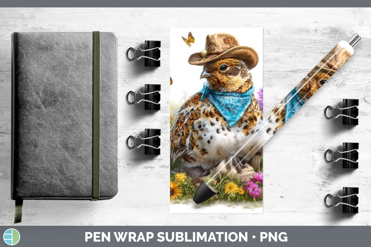 Grouse Pen Wrap Woodland Bandana Summer Sublimation Pen Desi