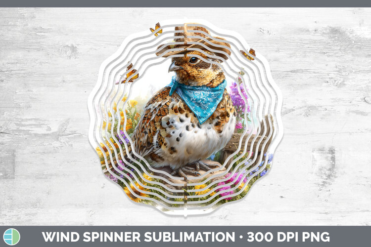 GorgeousWoodland Bandana Summer Wind Spinner design.