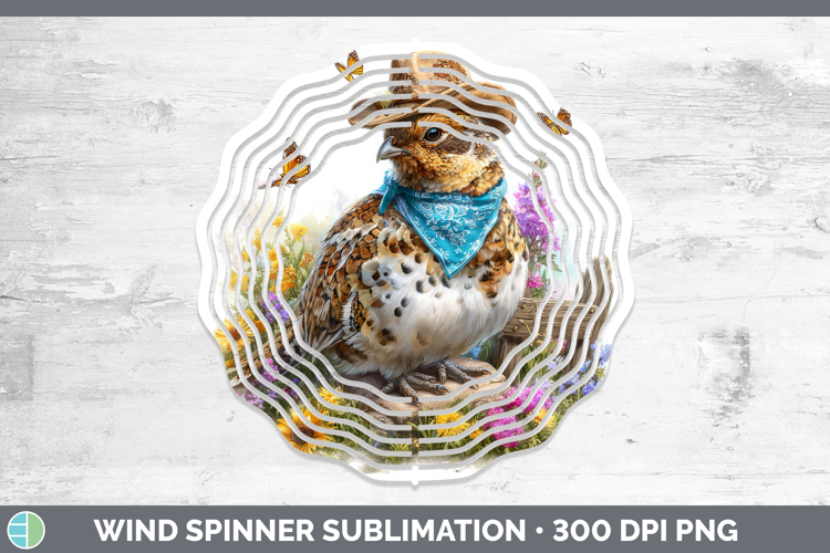 Grouse Wind Spinner Woodland Bandana Summer Sublimation Spin