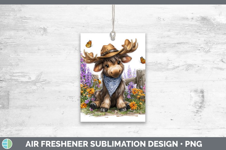 Moose Air Freshener Woodland Bandana Summer Sublimation Car