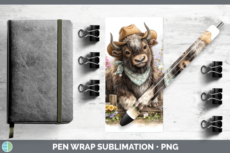 Musk Ox Pen Wrap Woodland Bandana Summer Sublimation Pen Des