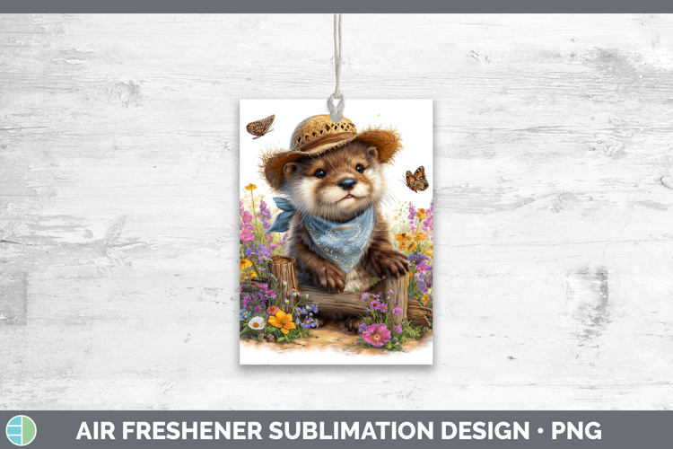 Otter Air Freshener Woodland Bandana Summer Sublimation Car