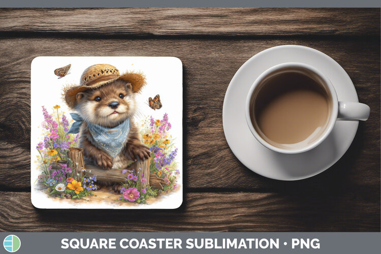GorgeousWoodland Bandana Summer Square Coaster design.