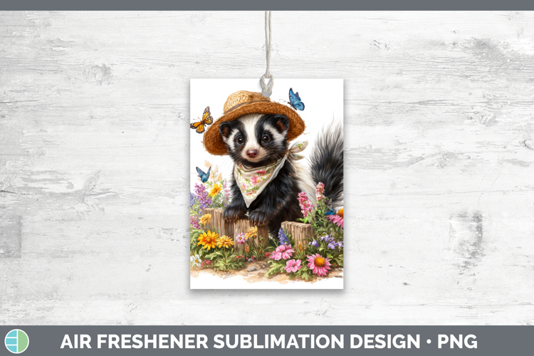 Skunk Air Freshener Woodland Bandana Summer Sublimation Car
