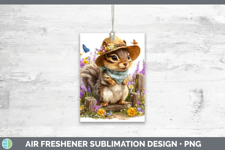 Squirrel Air Freshener Woodland Bandana Summer Sublimation C