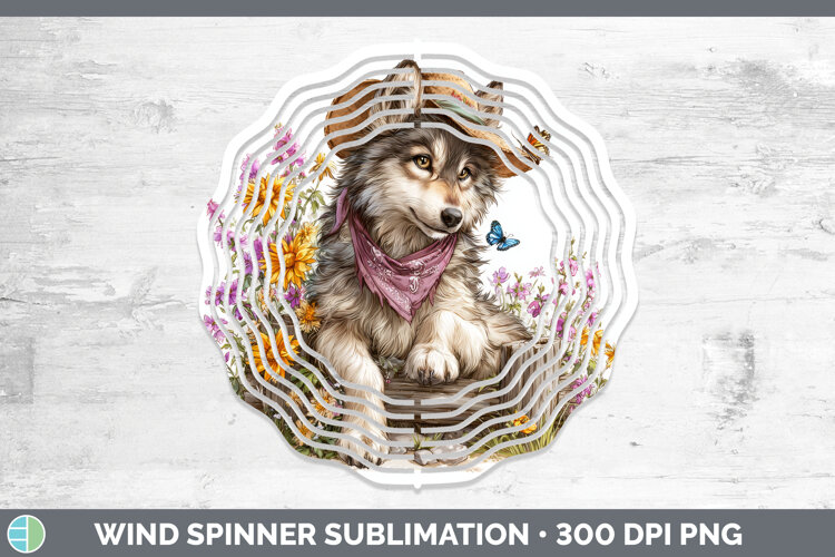 GorgeousWoodland Bandana Summer Wind Spinner design.
