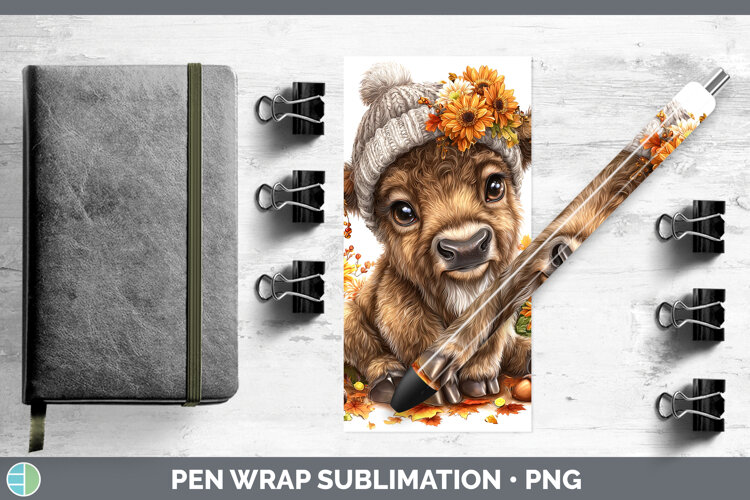 GorgeousWoodland Boho Autumn Pen Wrap design.