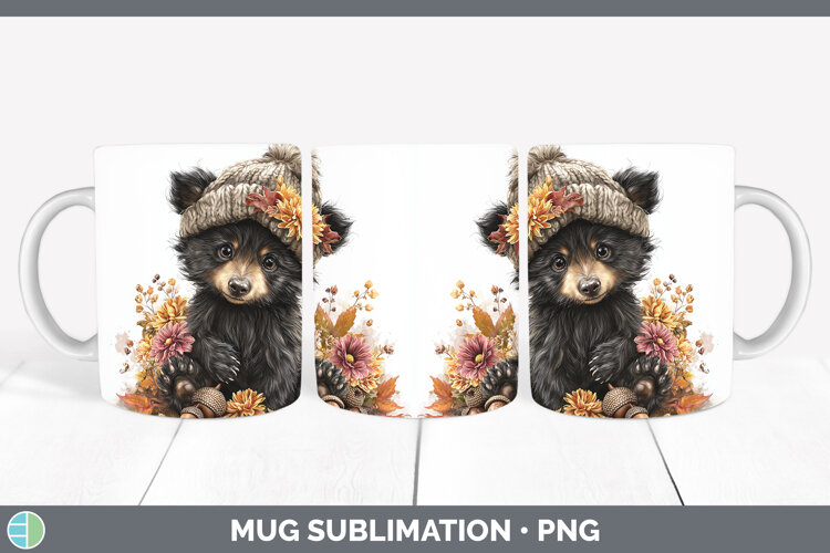 GorgeousWoodland Boho Autumn Mug Wrap design.