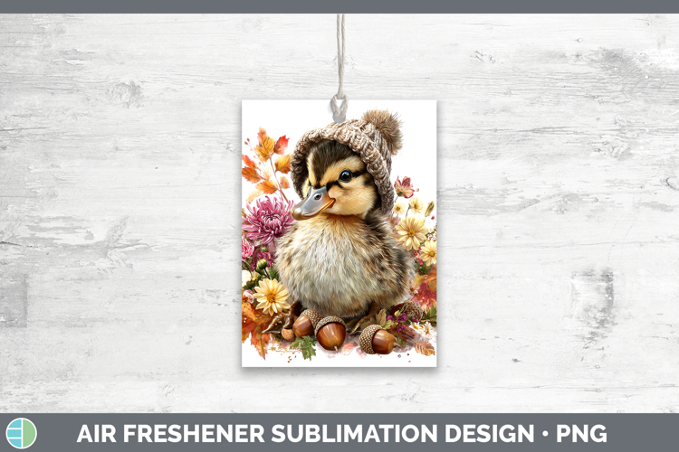 Woodland Boho Autumn Duck Air Freshener Sublimation Car Fres
