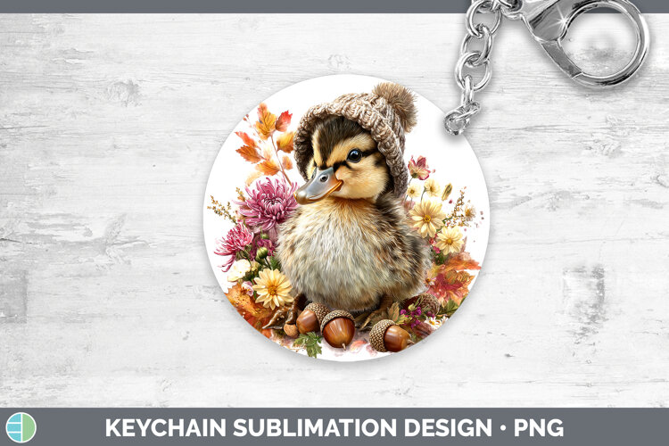 GorgeousWoodland Boho Autumn Keychain design.