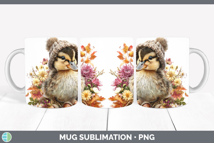 GorgeousWoodland Boho Autumn Mug Wrap design.