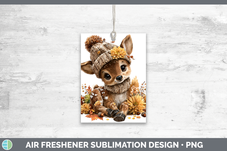 Woodland Boho Autumn Elk Air Freshener Sublimation Car Fresh
