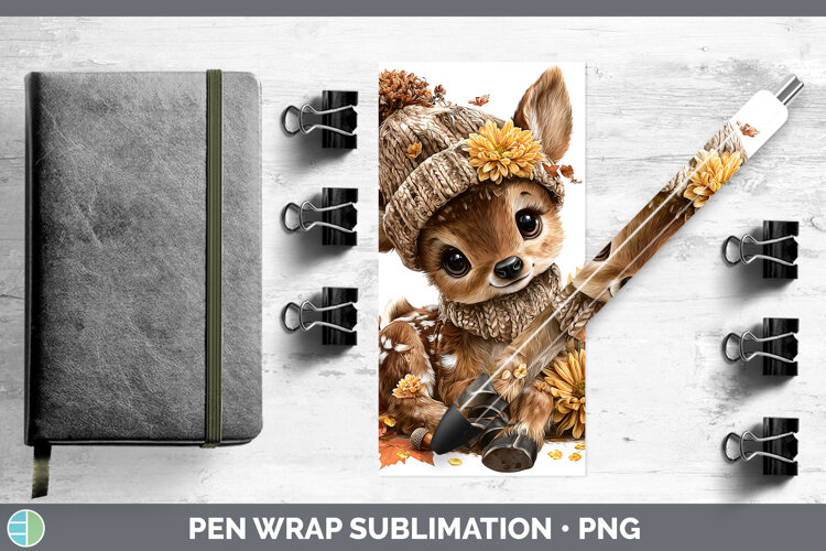GorgeousWoodland Boho Autumn Pen Wrap design.