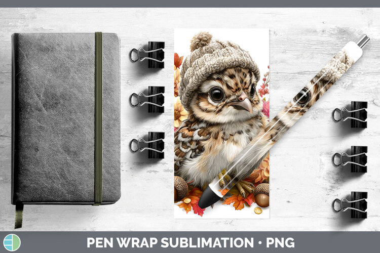 GorgeousWoodland Boho Autumn Pen Wrap design.