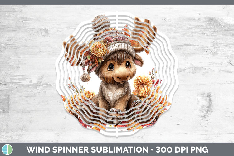 GorgeousWoodland Boho Autumn Wind Spinner design.