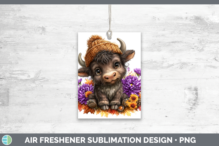 Woodland Boho Autumn Musk Ox Air Freshener Sublimation Car F