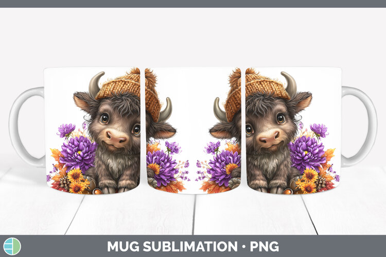 GorgeousWoodland Boho Autumn Mug Wrap design.