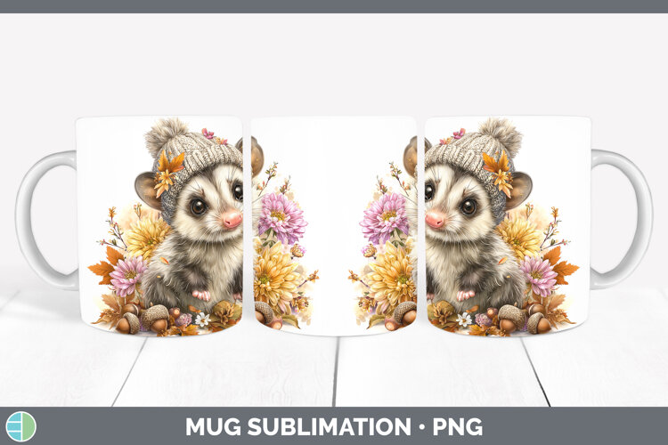 GorgeousWoodland Boho Autumn Mug Wrap design.