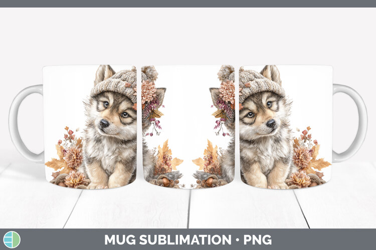 GorgeousWoodland Boho Autumn Mug Wrap design.