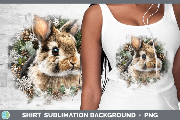 Snowshoe Hare Woodland Checker Christmas Shirt Sublimation D
