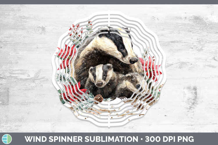 GorgeousWoodland Christmas Poinsettia Wind Spinner design.