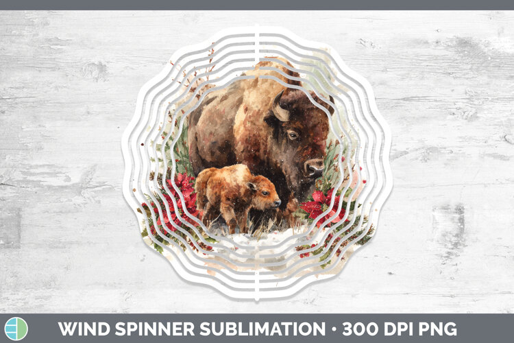 GorgeousWoodland Christmas Poinsettia Wind Spinner design.