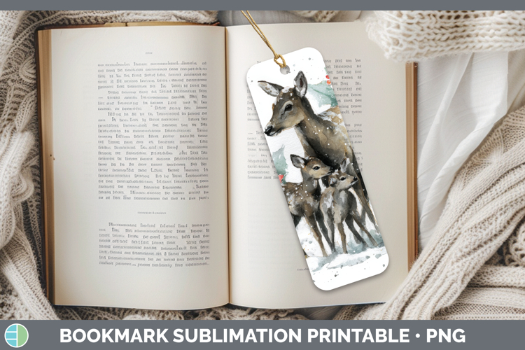 Printable Christmas Bookmark Image 2